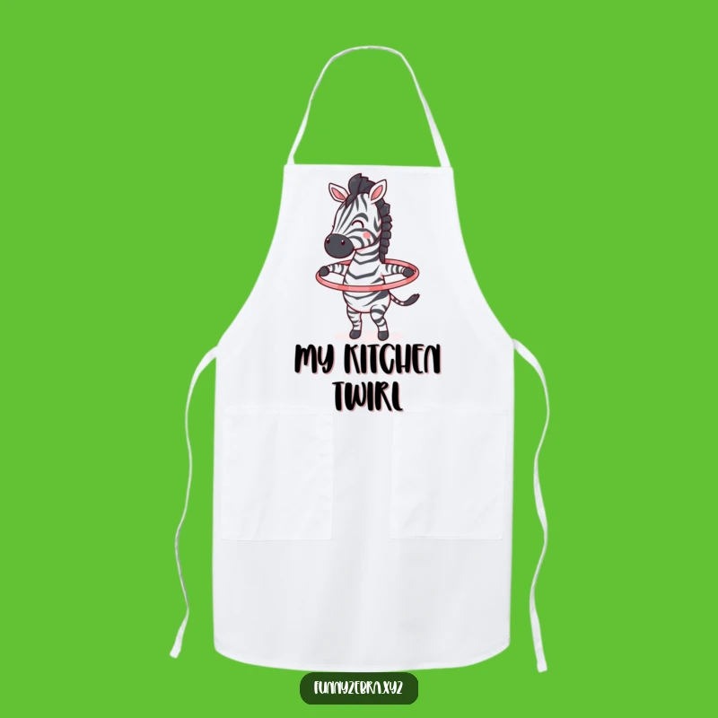 Funny Hula Hoop Zebra Apron: Cook with Fun in This Energetic Kitchen Essential