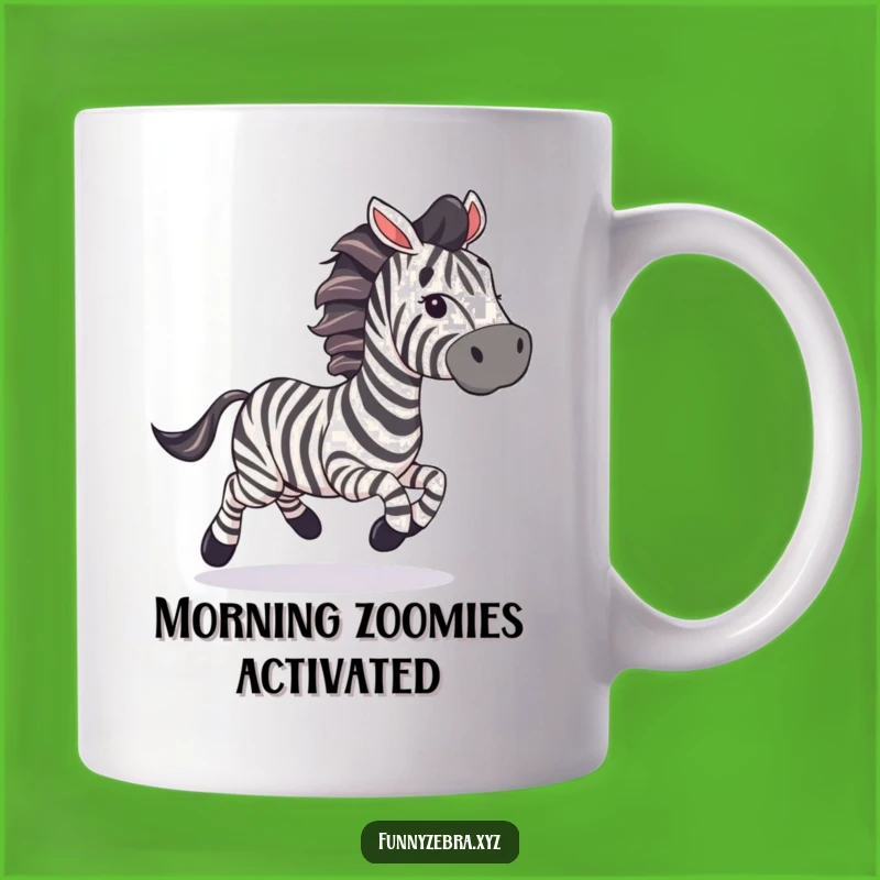 Funny Galloping Zebra Streamer Mug: Party Fun, Perfect Hilarious Gift!