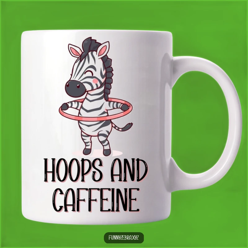 Funny Hula Hoop Zebra Mug: A Playful and Funny Gift for Active Souls