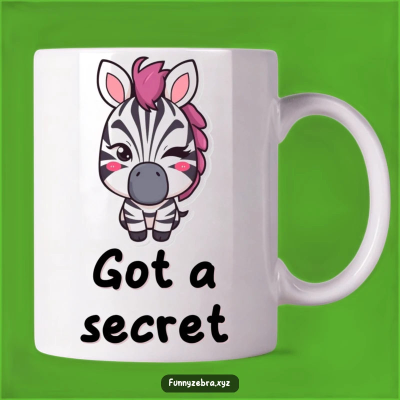 Funny Winking Zebra Mug: A Cheeky and Funny Gift for Secret Keepers