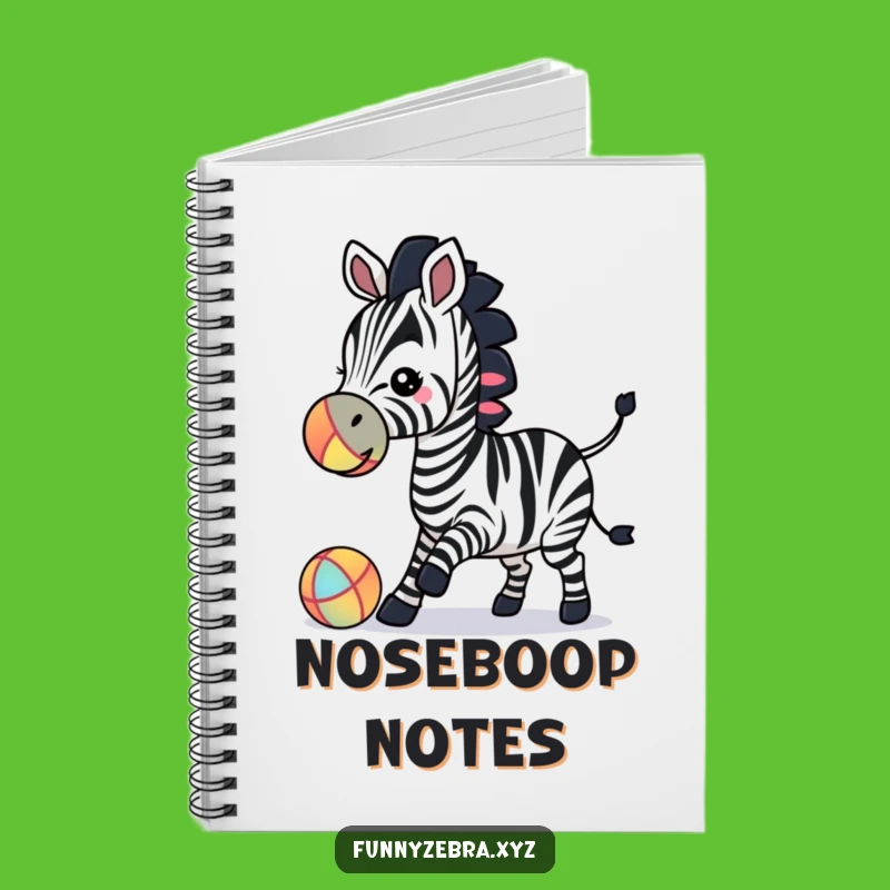 Funny Zebra Silhouette Ball Play Notebook - Creative Journal & Playful Gift